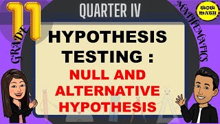 NULL AND ALTERNATIVE HYPOTHESES  HYPOTHESIS TESTING  STATISTICS AND PROBABILITY Q4 [upl. by Camila]