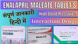 Enalapril tabletsEnalapril maleate tablets ip 25 mg uses Dosages interaction amp Side effects [upl. by Zsa]