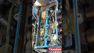 diy valve cover gasket replacement Toyota Hybrid mechanic car tips TjAutoCare shorts [upl. by Arykat]