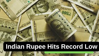 Indian Rupee Hits Record Low rises 5 paise against US dollar [upl. by Faden]