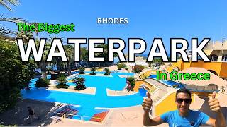 The Biggest Waterpark in Greece  Rhodes Faliraki Waterpark [upl. by Launam546]