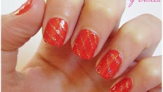 uñas decoradas con esmalte sencillas y bonitas [upl. by Ramel]