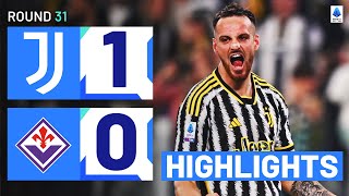 JUVENTUSFIORENTINA 10  HIGHLIGHTS  Gatti header seals Juve’s first win in five  Serie A 202324 [upl. by Akema]