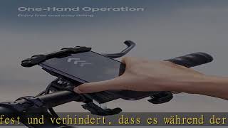 Lamicall Handyhalterung Fahrrad Handyhalter Motorrad  Universal 360° Fahrrad Halter für iPhone 14 [upl. by Iznil]