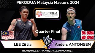 🔴LIVE SCORE  LEE Zii Jia MAS vs Anders ANTONSEN DEN  Malaysia Masters 2024 Badminton [upl. by Verne]