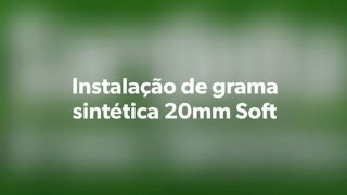 Instalação de grama sintética 20mm Soft em uma residência [upl. by Grantland]