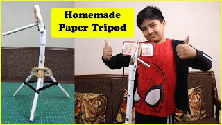 How to make Tripod at Home  100 FREE कागज़ का TRIPOD  BEST Mobile Tripod Stand for Video Shooting [upl. by Herr215]