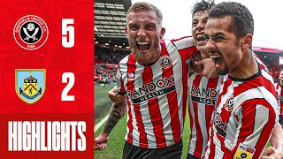 McBurnie amp Ndiaye in 7 goal thriller 🔥  Sheffield United 52 Burnley  EFL Championship highlights [upl. by Hughett]