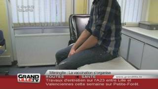 Méningite C  Grand plan de vaccination à Lille [upl. by Ybeloc]