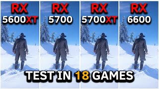 RX 5600 XT vs RX 5700 vs RX 5700 XT vs RX 6600  Test In 18 Games at 1080p  2024 [upl. by Amati737]