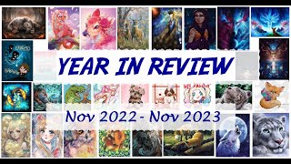 YEAR IN REVIEW 55 COMPLETED DIAMOND PAINTINGS Nov 2022  Nov 2023 [upl. by Red544]