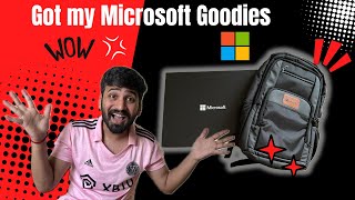 Unboxing my Microsoft Joining Goodies  Software Engineer  Hyderabad [upl. by Rufe]