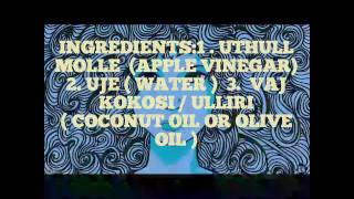 Curlyhair mask with APPLE VINEGAR and COCONUT OIL  Maske per kacurrela me uthull molle dhe vaj [upl. by Joyann]