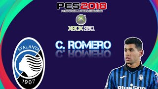 Cópia de base para o Cristian Romero da Atalanta Pes 2018 [upl. by Arelus]