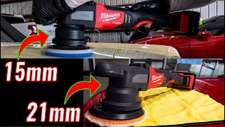 NEW Random Orbital M18 Milwaukee Polisher Review  15mm amp 21mm 2684 amp 2685 [upl. by Lledrev]