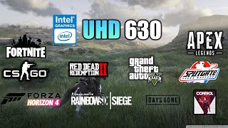 Intel UHD Graphics 630 Test in 10 Games  Intel HD 630 Gaming [upl. by Evette]