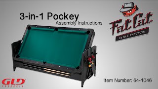 How To Fat Cat 3in1 Pockey® Table Assembly Instructions [upl. by Christie725]