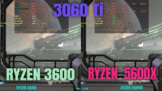 CPU Bottleneck test  Ryzen 3600 vs Ryzen 5600x with 3060 ti [upl. by Guise986]