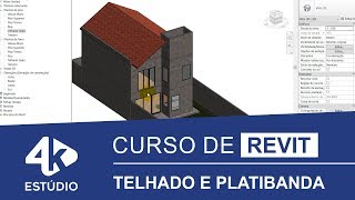 Aula 13  Telhado com Platibanda no REVIT [upl. by Ajile210]