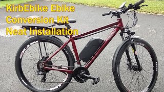 Kirbebike Ebike Conversion Kit 500w750w with 48v 16Ah Battery  My Neat Ebike Conversion [upl. by Lillian576]