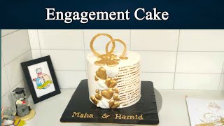 Engagement theme cake NadiyaTanvir [upl. by Enenaj]