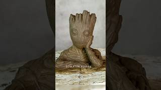 Groote sculpture making with clay statue clayart trending sculpture shorts video [upl. by Ritter]