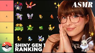 ASMR ✨ Pokemon Tier List ✨ Kanto Shinies Clicky Whispers amp Keyboard Typing [upl. by Sculley]