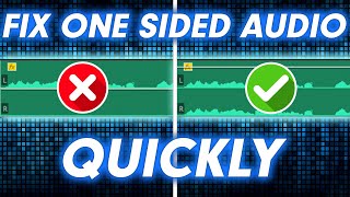 EASILY fix audio playing on only one side in Premiere Pro [upl. by Nov]