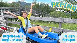 🚠 Kugelbahn Rodelbahn und Gondel 🔍 Pepina in den Bergen ⛰️ Oberstdorf  Allgäu Coaster [upl. by Nagap46]