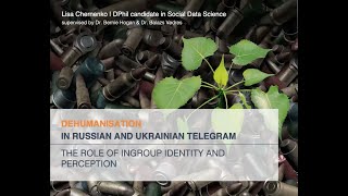 Outgroup Dehumanisation in Russian and Ukrainian Telegram [upl. by Ressler954]