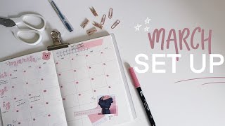 simple muji planner set up for march 🌸 [upl. by Novled671]