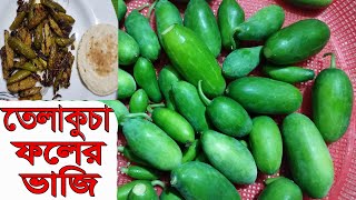 তেলাকুচা ফলের ভাজি ivy gourd fruit fryKundru Vegetable [upl. by Leagiba]