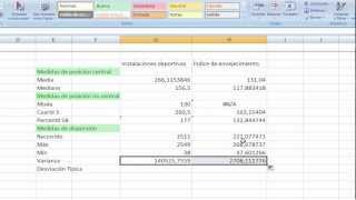 Funciones Estadísticas en Excel  0507  Dispersión [upl. by Aland]