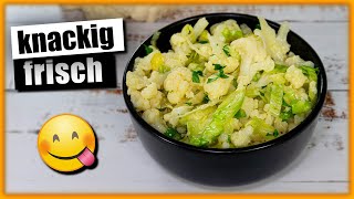 Basischer Blumenkohlsalat gesund amp lecker [upl. by Rehoptsirhc]