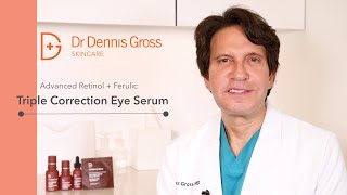 Dr Dennis Gross Advanced Retinol  Ferulic Triple Correction Eye Serum [upl. by Leuqim442]