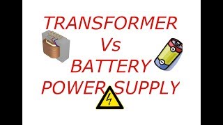 12V Transformer rectifier vs 9V Battery supply using 7805IC [upl. by Vivle]