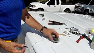 Installing a roof rack on the Ford Transit van [upl. by Yrred]