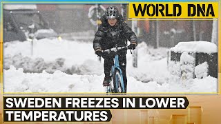 Sweden records lowest temperature in 25 years 435 degrees celsius recorded  WION World DNA [upl. by Siobhan]