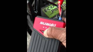 Suaoki T10 12V 400A 12000mAh Peak Portable Jump Starter Car Jumper Review [upl. by Aramoy536]