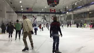 trending happy new yearawesome ice skating ArlendaTV [upl. by Daffy]