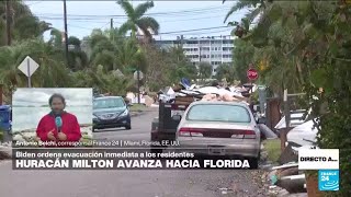 Directo a Miami y la expectativa por el poderoso huracán Milton que se acerca a Florida [upl. by Aieki]