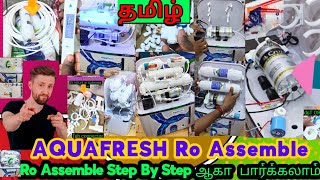 How To Membrane Installationhow To Assemble Ro in tamilAquafresh Water purifier Assemble [upl. by Berk993]