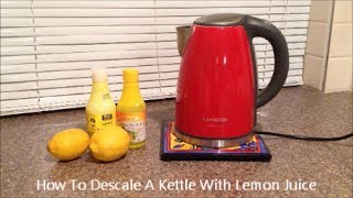 How To Descale A Kettle With Lemon Juice [upl. by Bringhurst]