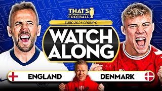 ENGLAND vs DENMARK LIVE EURO 2024 Watchalong Mark GOLDBRIDGE [upl. by Ahseenak]