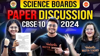 Class 10 Science Question Paper Discussion amp Analysis with Solutions 🔥 CBSE Board Exam 2024 ✅ [upl. by Igiul]