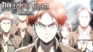 Attack on Titan Opening 1  Feuerroter Pfeil und Bogen [upl. by Circosta]