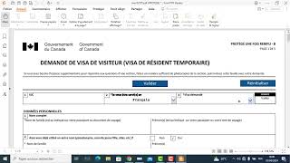 كيفية ملء الإستمارة Comment remplir le formulaire de visa visiteur pour le Canada IMM5257f [upl. by Urd]