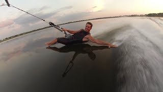 Barefoot Waterskiing Freestyle Craziness [upl. by Cad]