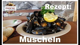 Muscheln Seemanns Art Miesmuscheln in Weißwein zubereiten Rezept schnell und einfach [upl. by Egroj]