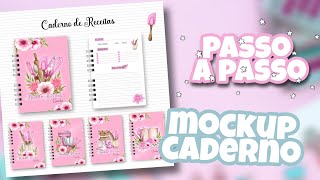 COMO FAZER UM MOCKUP DE CADERNOS NO COREL [upl. by Nommad]